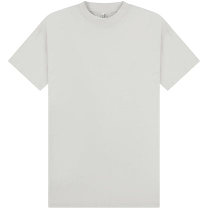 Lunar Grey - Front - Casual Classics Unisex Adult Combed Ringspun Cotton Extended Neckline Tall Oversized T-Shirt