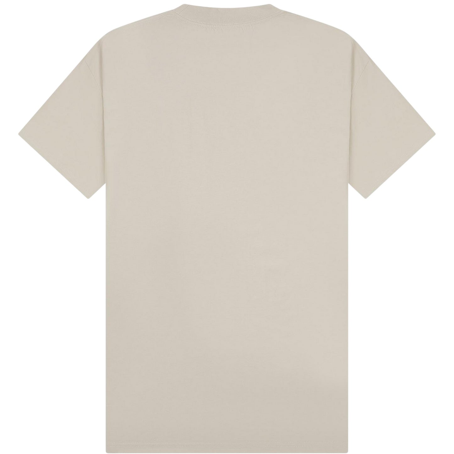 Stone - Back - Casual Classics Unisex Adult Combed Ringspun Cotton Extended Neckline Tall Oversized T-Shirt