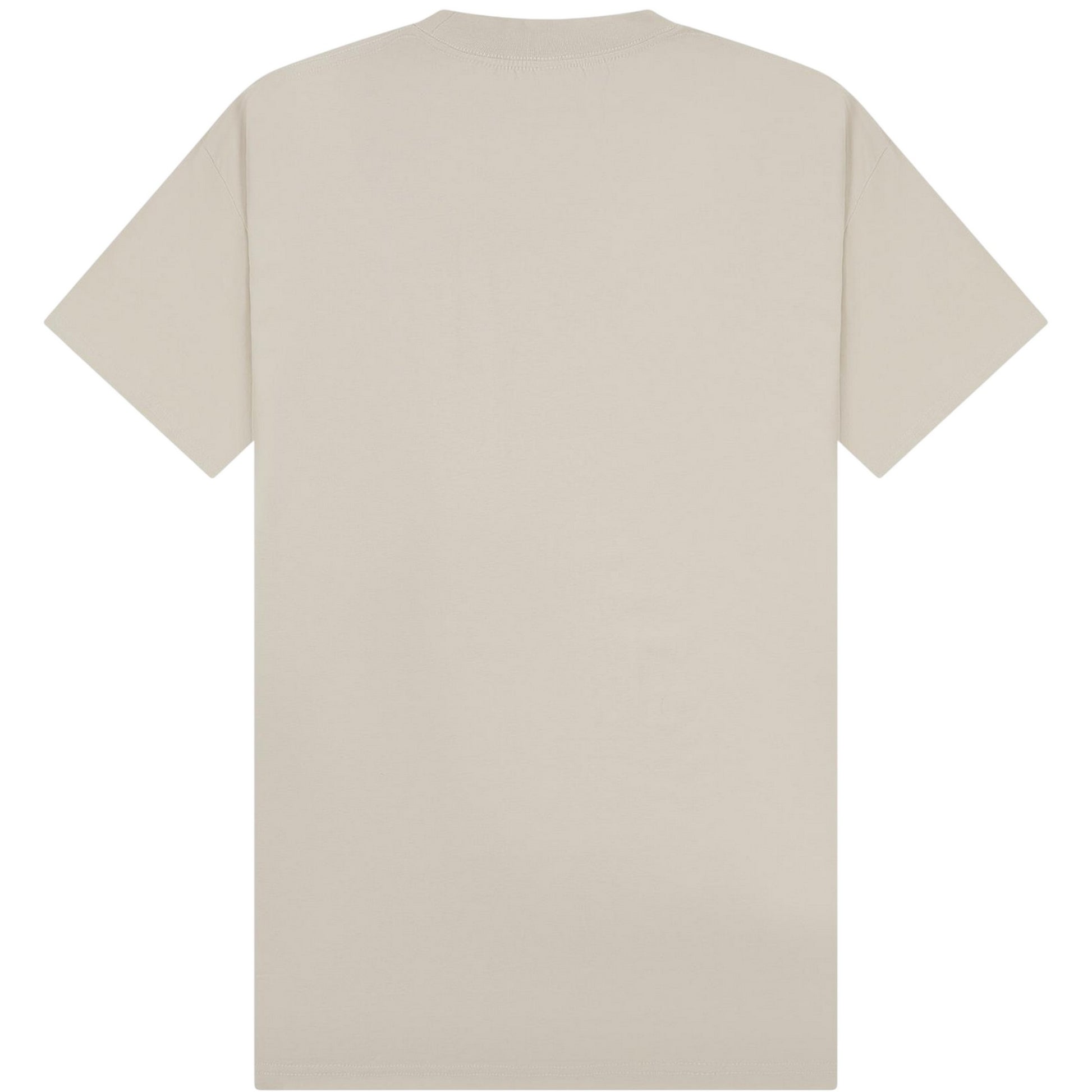 Stone - Back - Casual Classics Unisex Adult Combed Ringspun Cotton Extended Neckline Tall Oversized T-Shirt
