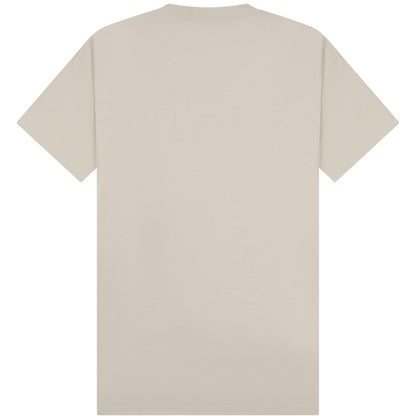 Stone - Back - Casual Classics Unisex Adult Combed Ringspun Cotton Extended Neckline Tall Oversized T-Shirt