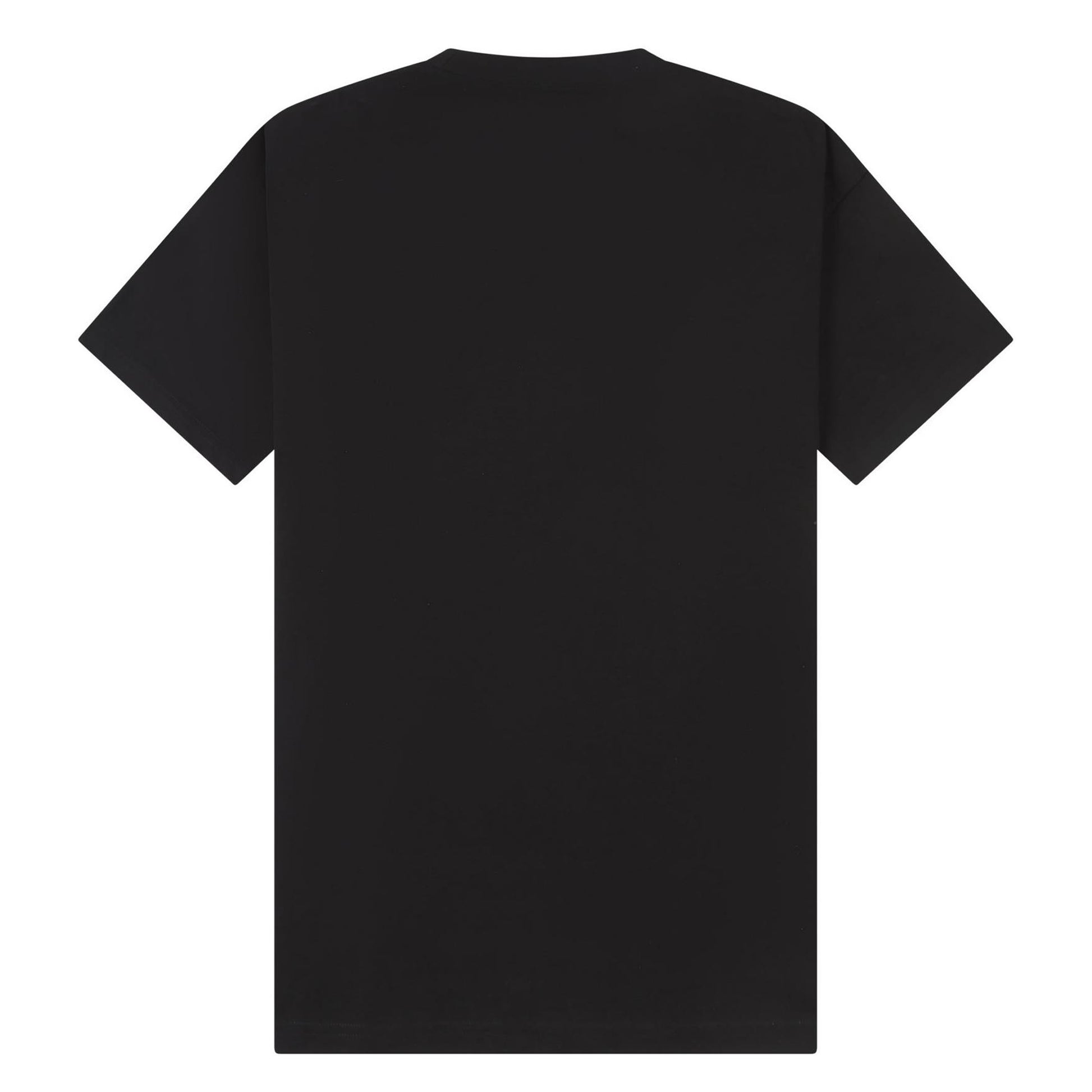 Black - Back - Casual Classics Unisex Adult Supreme Organic Combed Extended Neckline Oversized T-Shirt