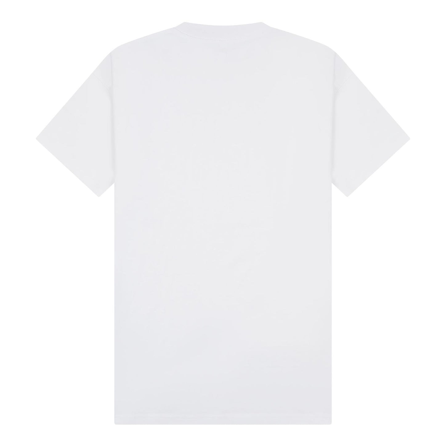 White - Back - Casual Classics Unisex Adult Supreme Organic Combed Extended Neckline Oversized T-Shirt