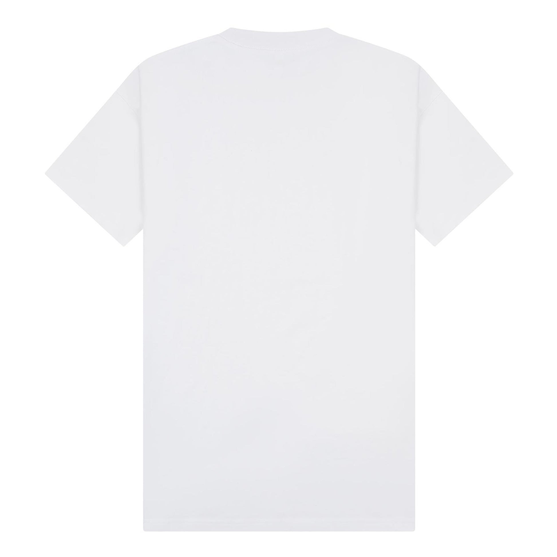 White - Back - Casual Classics Unisex Adult Supreme Organic Combed Extended Neckline Oversized T-Shirt