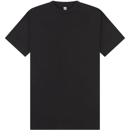 Acid Black - Front - Casual Classics Unisex Adult Acid Wash Combed Ringspun Cotton Extended Neckline Tall Oversized T-Shirt