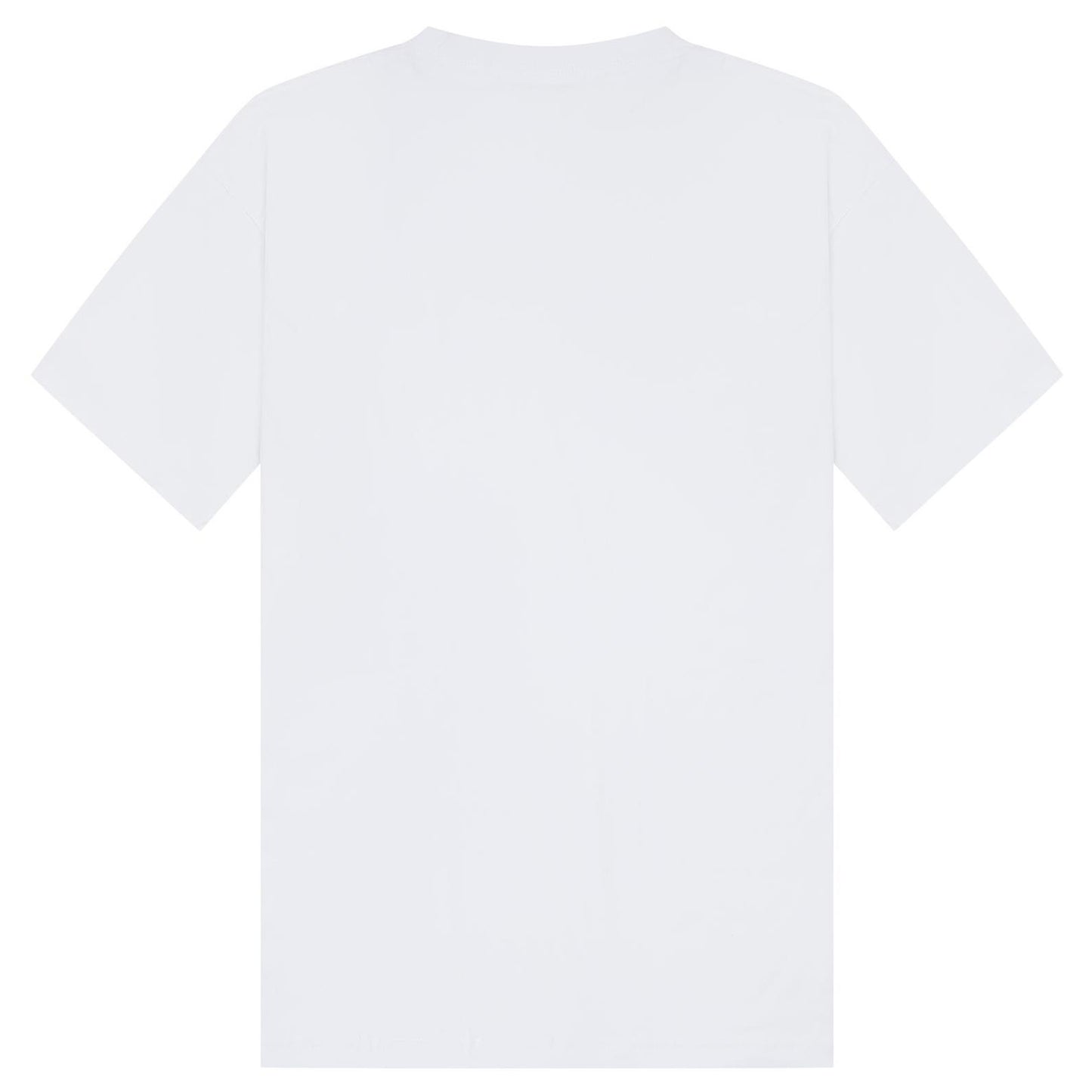 White - Back - Casual Classics Unisex Adult Combed Ringspun Cotton Tall Oversized T-Shirt
