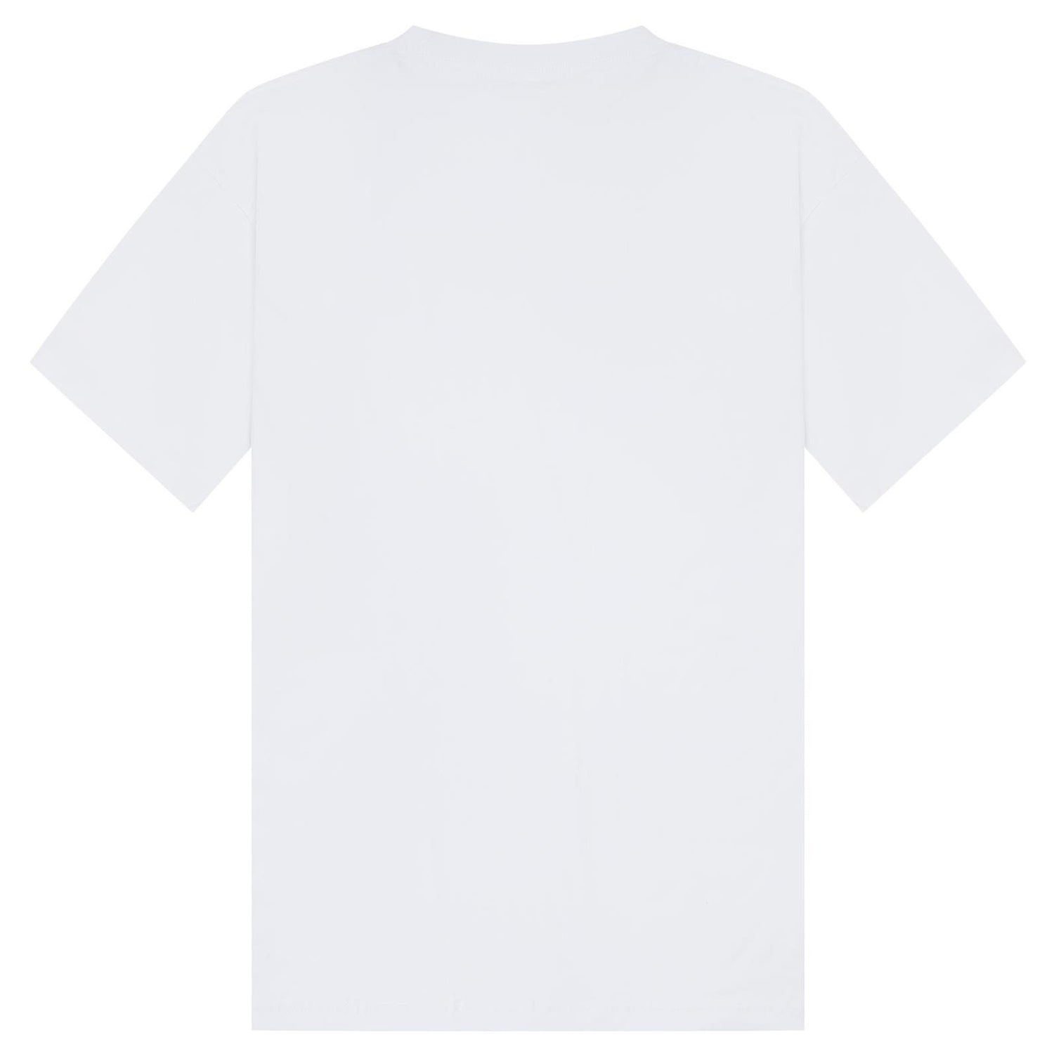 White - Back - Casual Classics Unisex Adult Combed Ringspun Cotton Tall Oversized T-Shirt