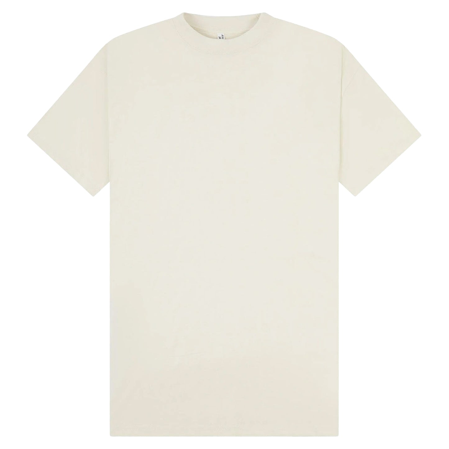 Ecru - Front - Casual Classics Unisex Adult Combed Ringspun Cotton Tall Oversized T-Shirt