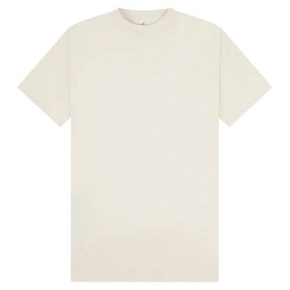 Ecru - Front - Casual Classics Unisex Adult Combed Ringspun Cotton Tall Oversized T-Shirt