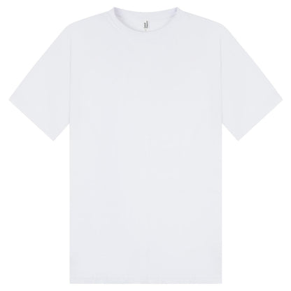 White - Front - Casual Classics Unisex Adult Combed Ringspun Cotton Tall Oversized T-Shirt