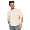 Stone - Front - Casual Classics Unisex Adult Combed Ringspun Cotton Boxy Oversized T-Shirt