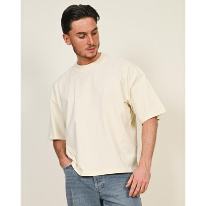 Stone-Stone - Front - Casual Classics Unisex Adult Combed Ringspun Cotton Boxy Oversized T-Shirt