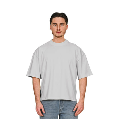 Lunar Grey - Front - Casual Classics Unisex Adult Combed Ringspun Cotton Boxy Oversized T-Shirt