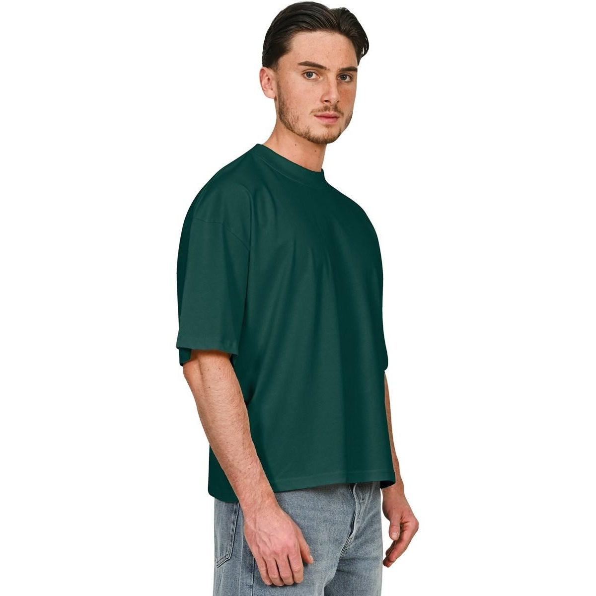 Rainforest - Front - Casual Classics Unisex Adult Combed Ringspun Cotton Boxy Oversized T-Shirt