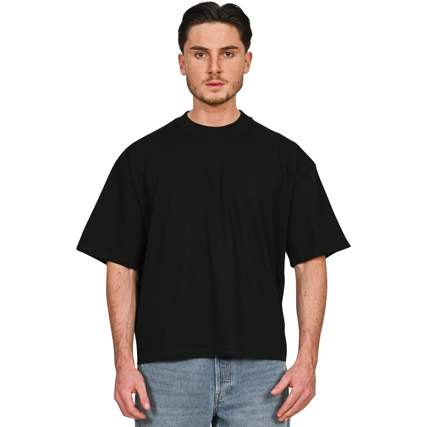Black - Lifestyle - Casual Classics Unisex Adult Combed Ringspun Cotton Boxy Oversized T-Shirt