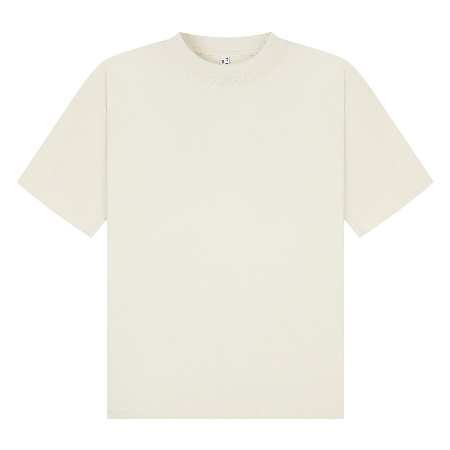 Ecru - Front - Casual Classics Unisex Adult Combed Ringspun Cotton Boxy Oversized T-Shirt