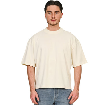 Ecru - Lifestyle - Casual Classics Unisex Adult Combed Ringspun Cotton Boxy Oversized T-Shirt
