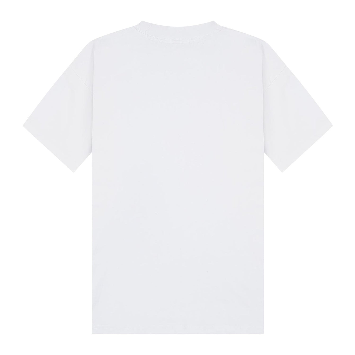 White - Back - Casual Classics Unisex Adult Combed Ringspun Cotton Boxy Oversized T-Shirt