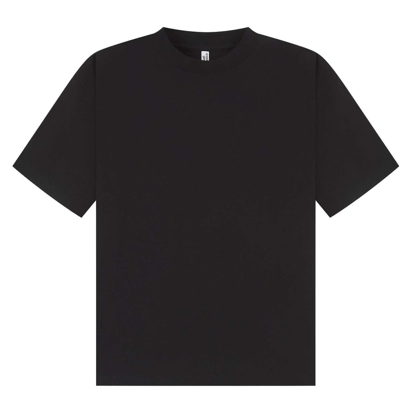 Black - Front - Casual Classics Unisex Adult Combed Ringspun Cotton Boxy Oversized T-Shirt