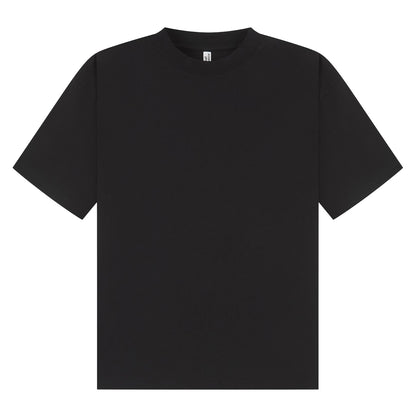 Black - Front - Casual Classics Unisex Adult Combed Ringspun Cotton Boxy Oversized T-Shirt