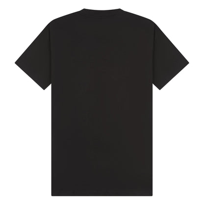 Black - Back - Casual Classics Unisex Adult Combed Ringspun Cotton Extended Neckline Tall Oversized T-Shirt