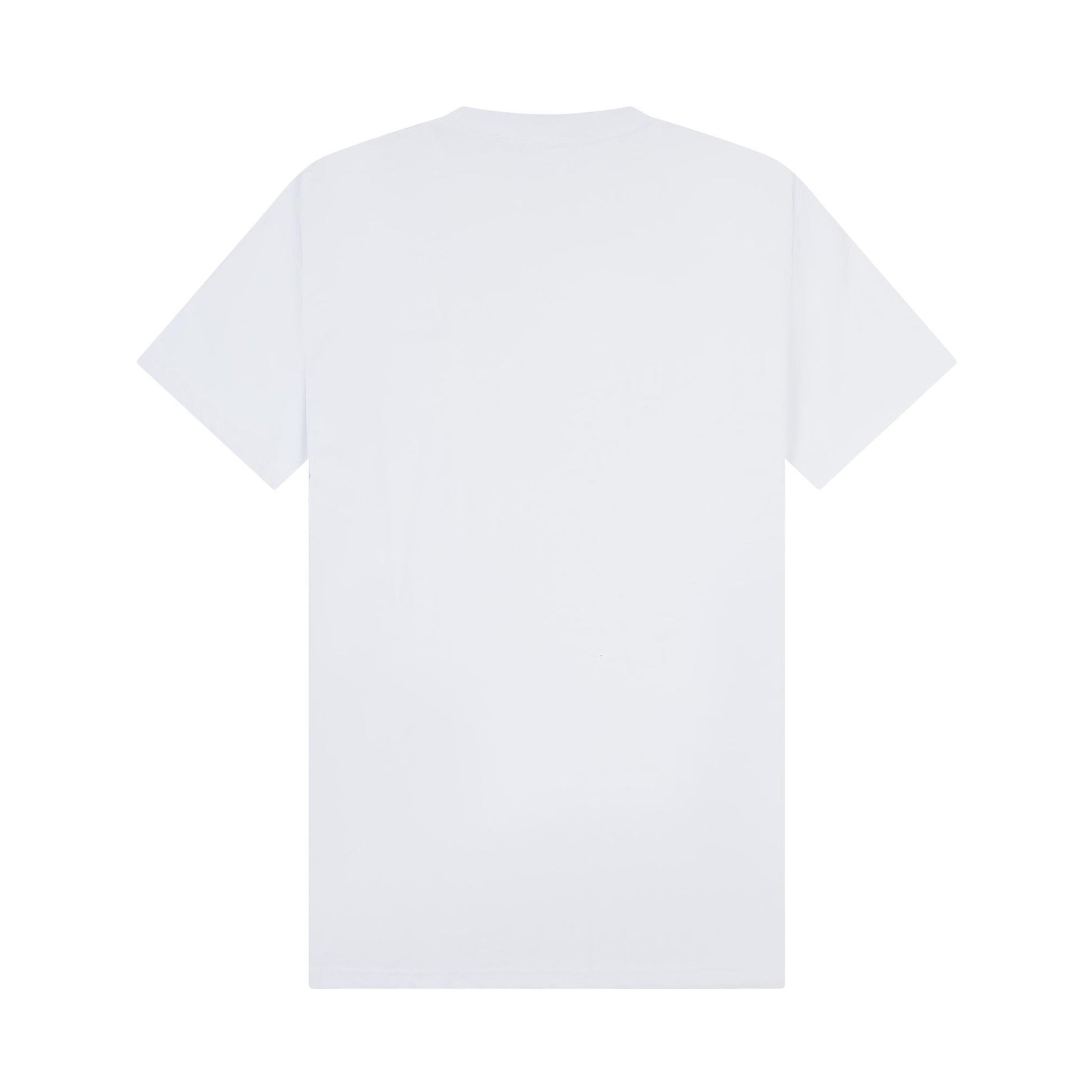 White - Back - Casual Classics Unisex Adult Combed Ringspun Cotton Extended Neckline Tall Oversized T-Shirt