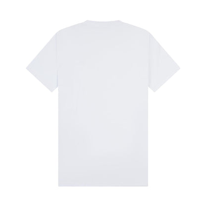 White - Back - Casual Classics Unisex Adult Combed Ringspun Cotton Extended Neckline Tall Oversized T-Shirt