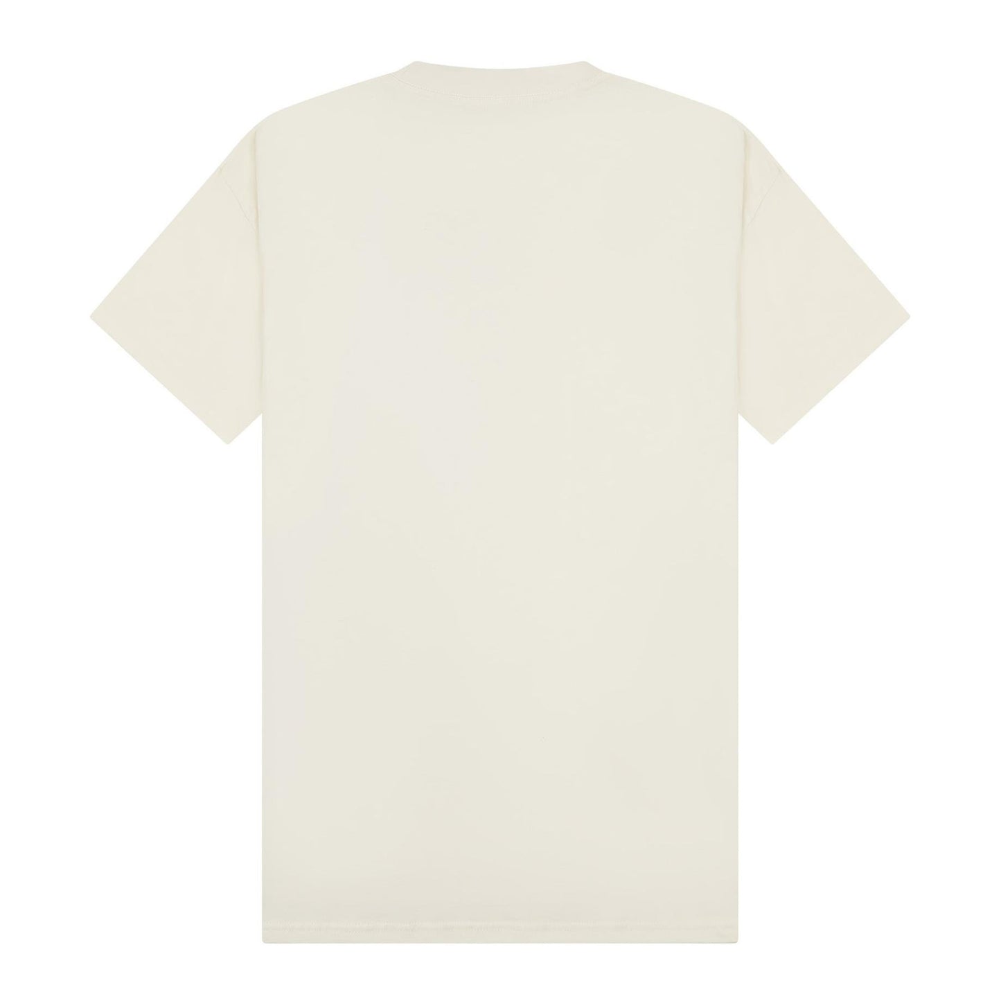 Ecru - Back - Casual Classics Unisex Adult Combed Ringspun Cotton Extended Neckline Tall Oversized T-Shirt