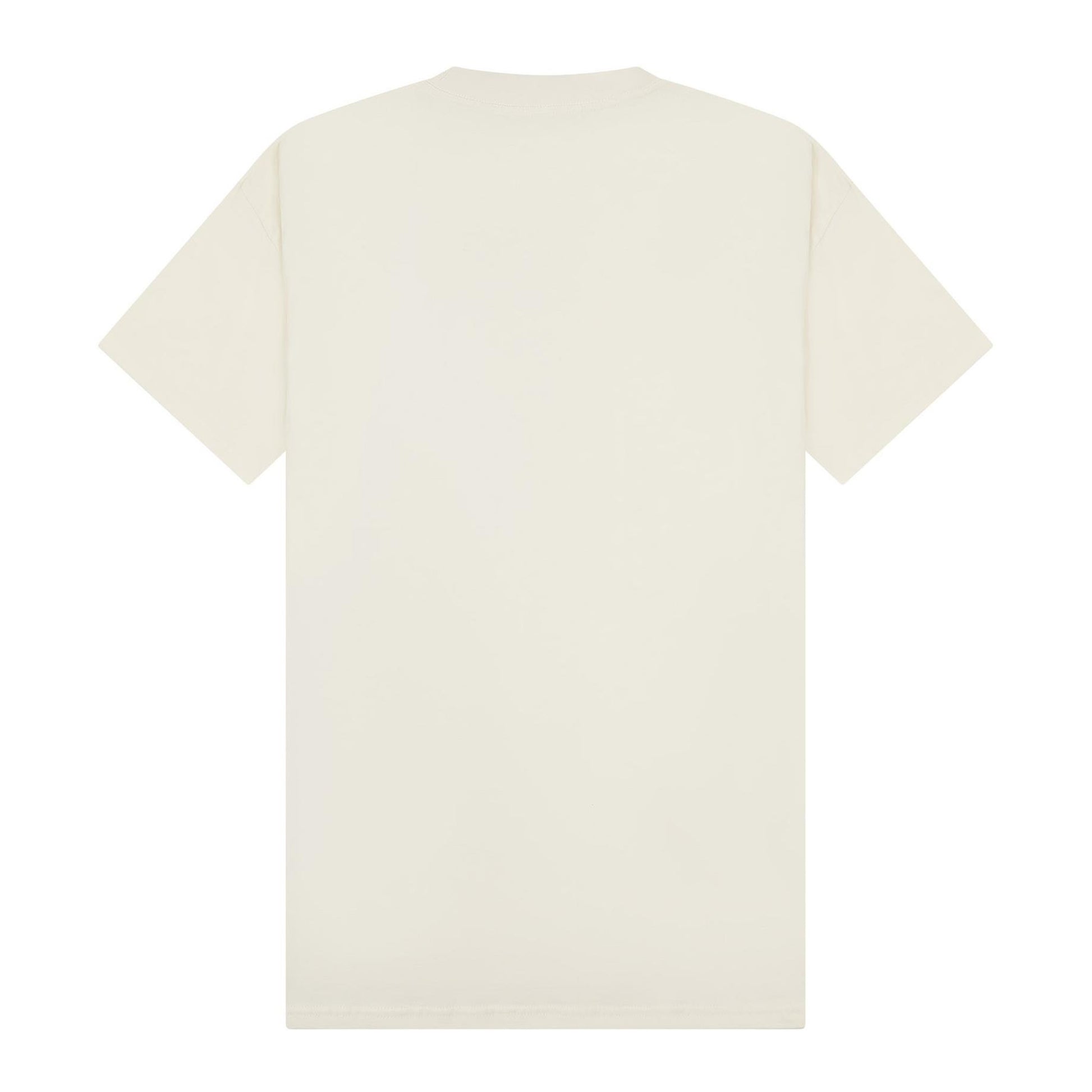 Ecru - Back - Casual Classics Unisex Adult Combed Ringspun Cotton Extended Neckline Tall Oversized T-Shirt