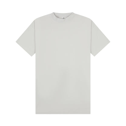 Lunar Grey - Front - Casual Classics Unisex Adult Combed Ringspun Cotton Extended Neckline Tall Oversized T-Shirt