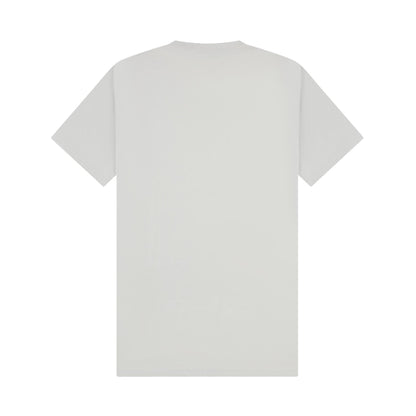 Lunar Grey - Back - Casual Classics Unisex Adult Combed Ringspun Cotton Extended Neckline Tall Oversized T-Shirt