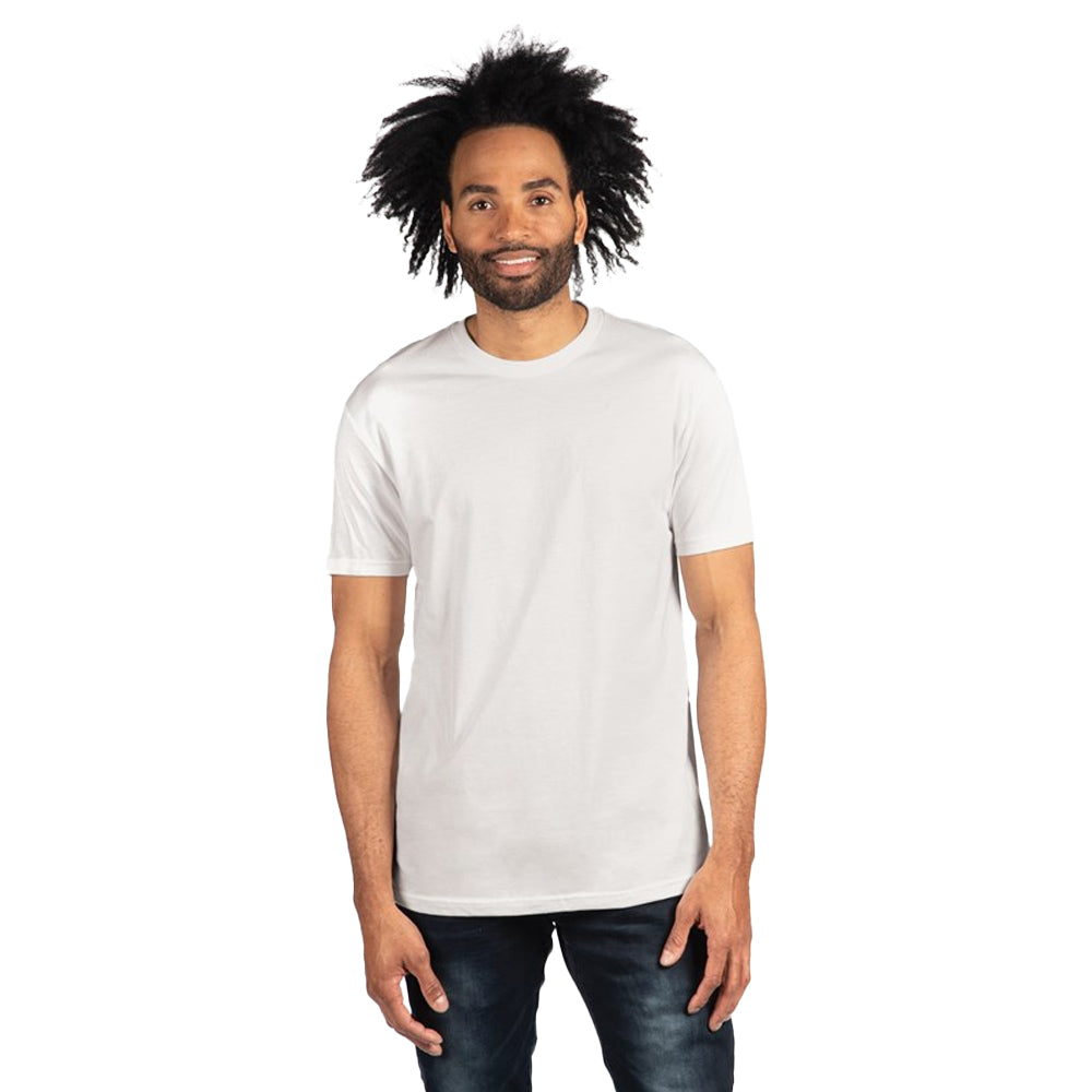 White - Front - Next Level Apparel Unisex Adult Cotton T-Shirt