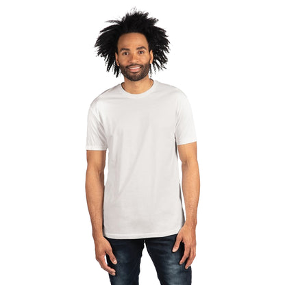 White - Front - Next Level Apparel Unisex Adult Cotton T-Shirt