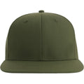 Olive - Front - Atlantis Unisex Adult James 6 Panel Recycled Polyester Snapback Cap
