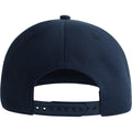 Navy - Back - Atlantis Unisex Adult James 6 Panel Recycled Polyester Snapback Cap