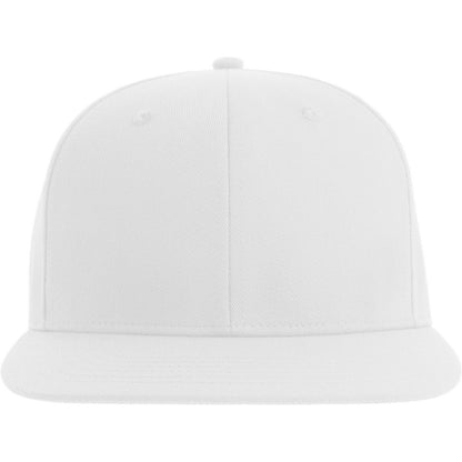 White - Front - Atlantis Unisex Adult James 6 Panel Recycled Polyester Snapback Cap