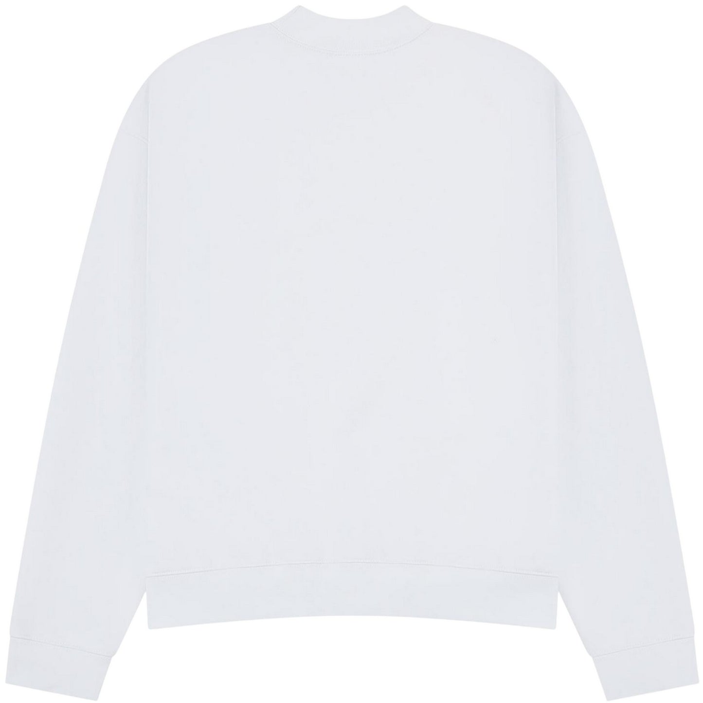 White - Back - Casual Classics Unisex Adult Premium Extended Neckline Boxy Oversized Sweatshirt