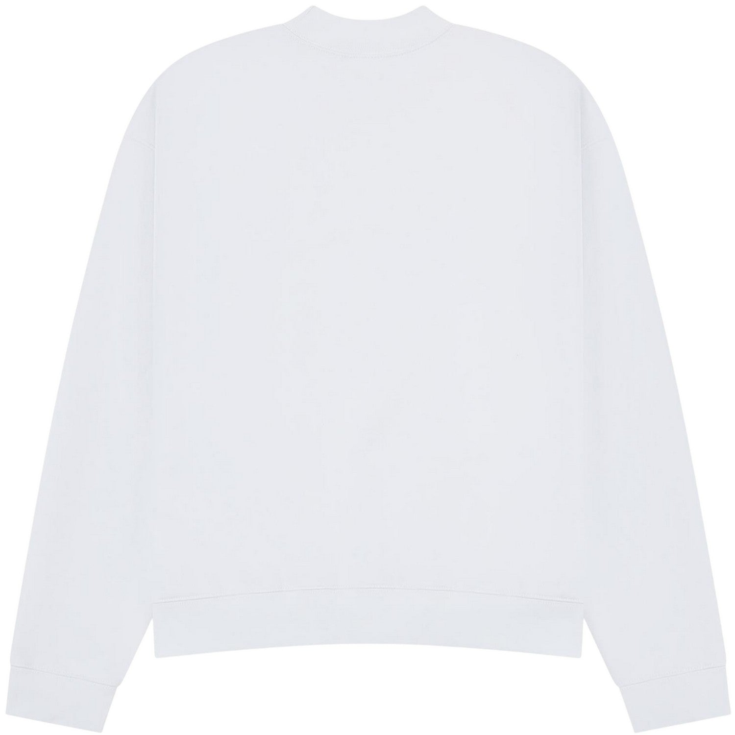 White - Back - Casual Classics Unisex Adult Premium Extended Neckline Boxy Oversized Sweatshirt