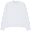 White - Front - Casual Classics Unisex Adult Premium Extended Neckline Boxy Oversized Sweatshirt