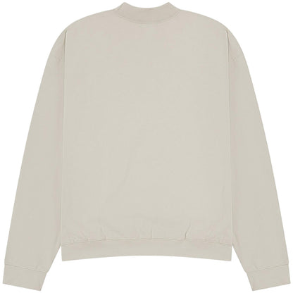 Stone - Back - Casual Classics Unisex Adult Premium Extended Neckline Boxy Oversized Sweatshirt