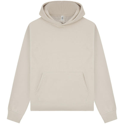 Stone - Front - Casual Classics Unisex Adult Premium Combed Cotton Boxy Oversized Hoodie