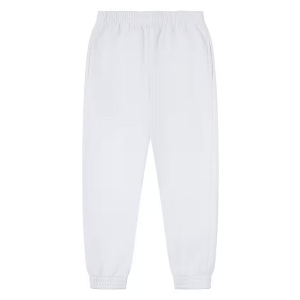 White - Front - Casual Classics Unisex Adult Premium Combed Cotton Jogging Bottoms