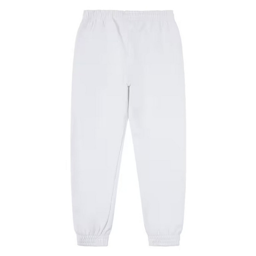 White - Back - Casual Classics Unisex Adult Premium Combed Cotton Jogging Bottoms