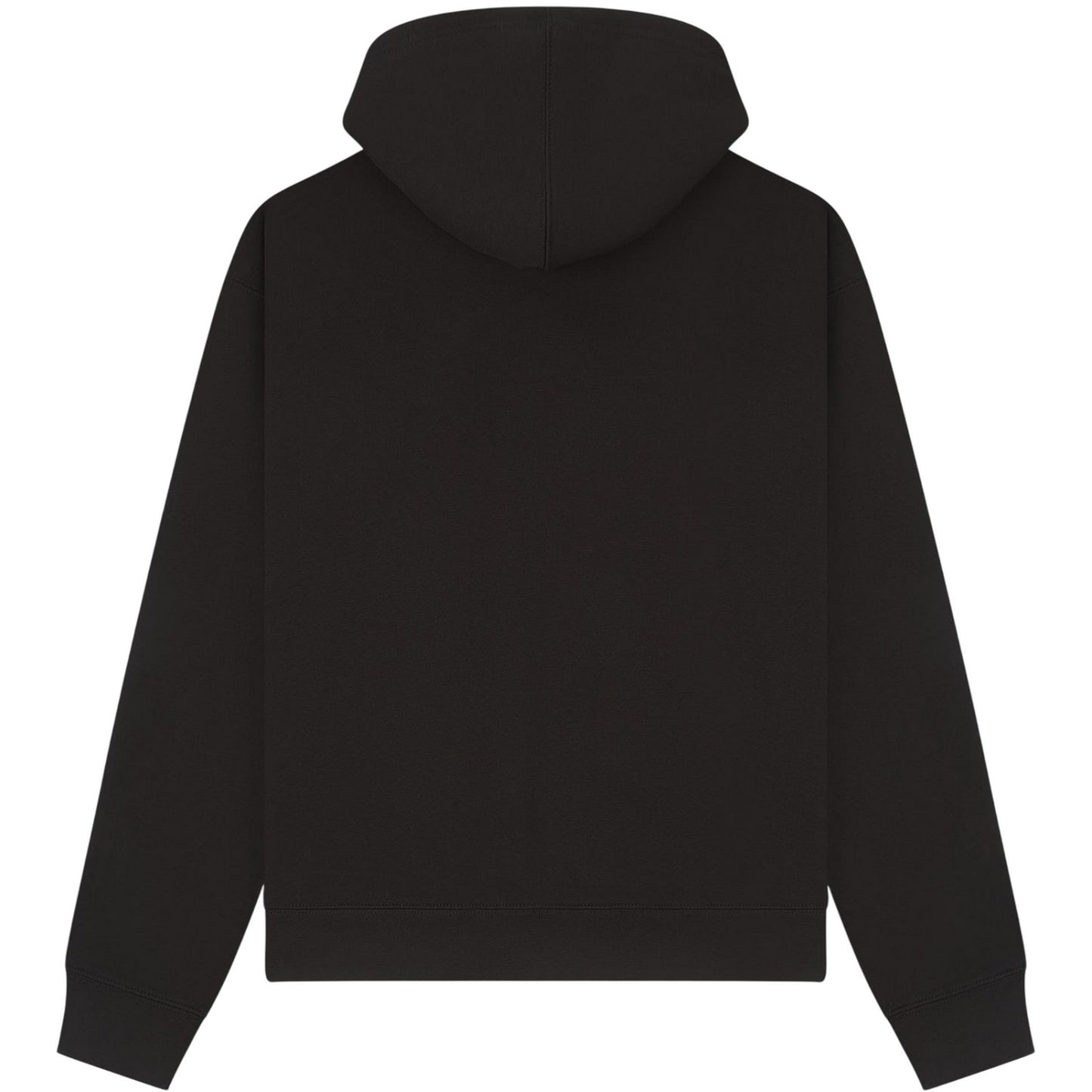 Black - Back - Casual Classics Unisex Adult Premium Boxy Oversized Full Zip Hoodie