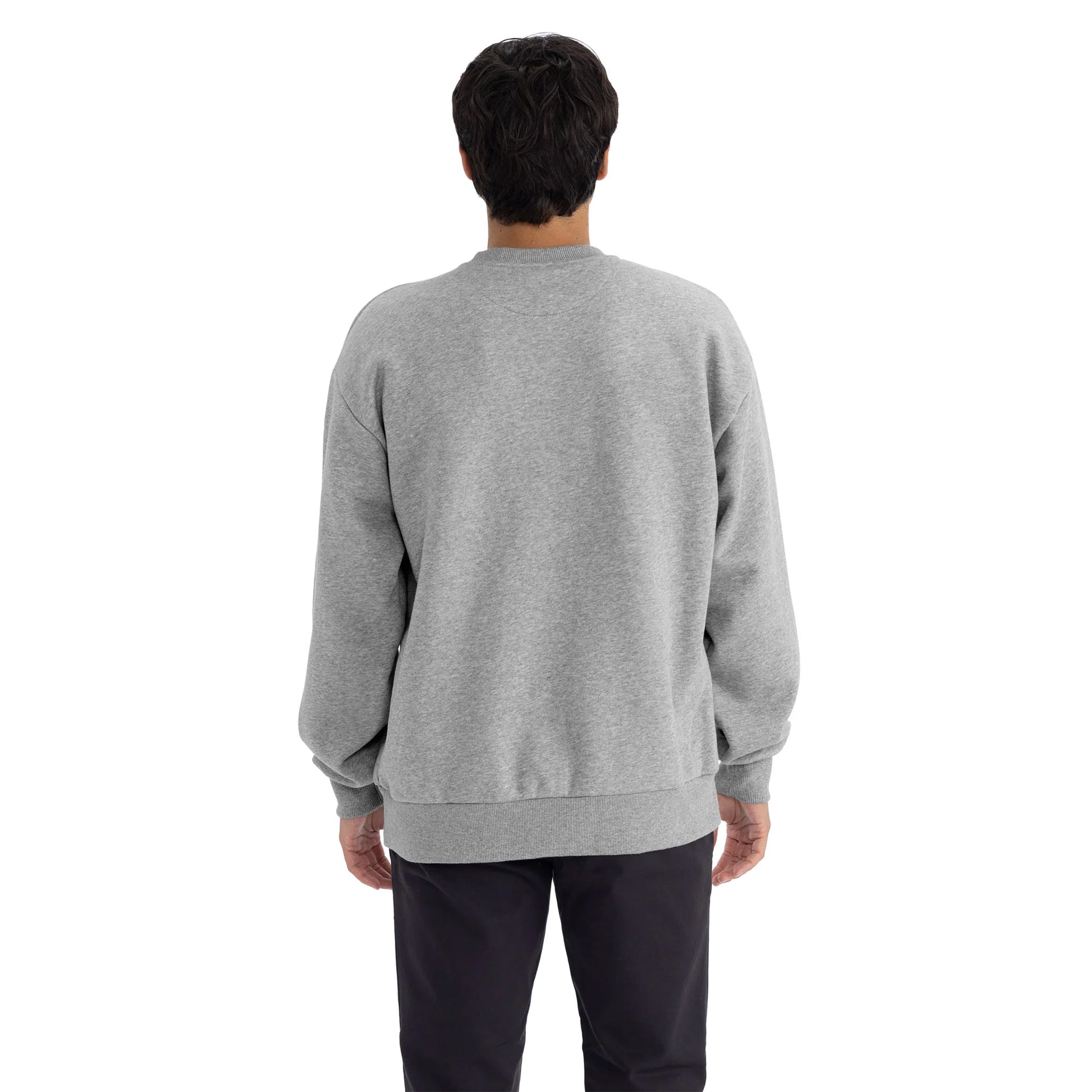 Heather Grey - Back - Next Level Apparel Unisex Adult Heather Heavyweight Sweatshirt