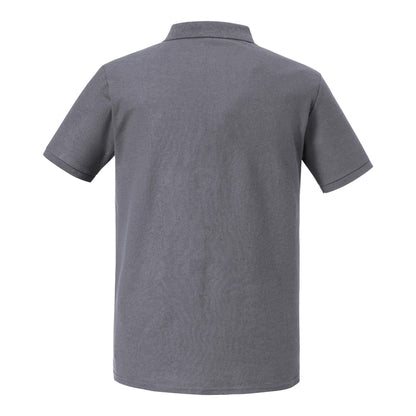 Convoy Grey - Back - Russell Unisex Adult Authentic Eco Polo Shirt
