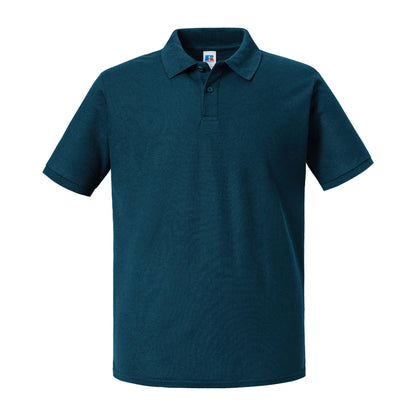 Petrol Blue - Front - Russell Unisex Adult Authentic Eco Polo Shirt