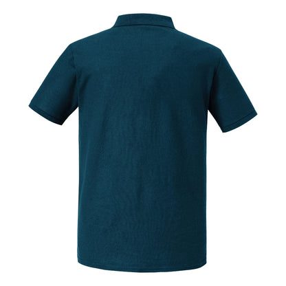 Petrol Blue - Back - Russell Unisex Adult Authentic Eco Polo Shirt