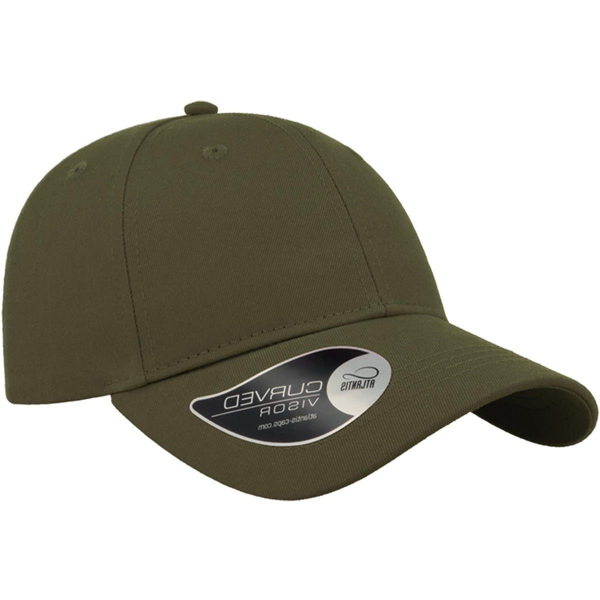 Olive - Front - Atlantis Unisex Adult Baseball Cap