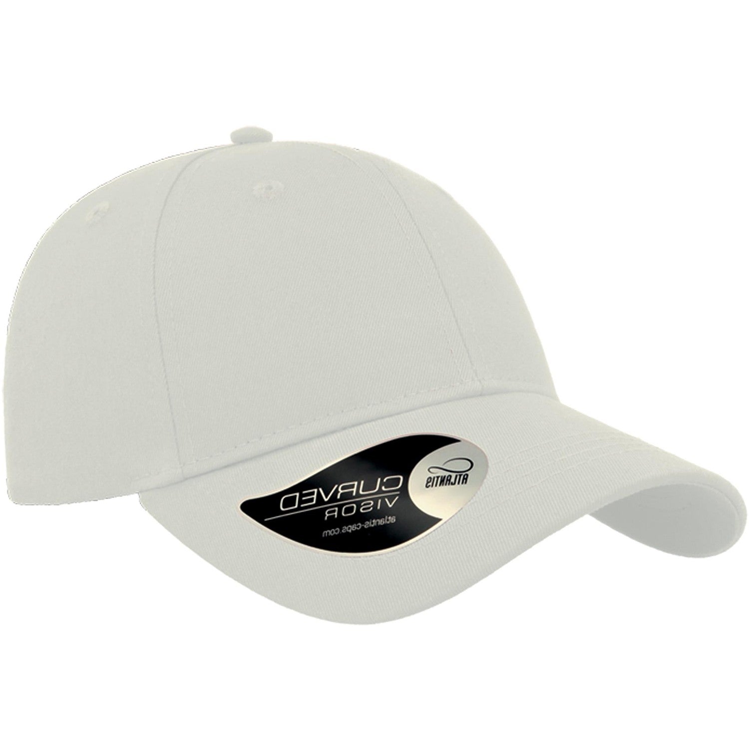 White - Front - Atlantis Unisex Adult Baseball Cap