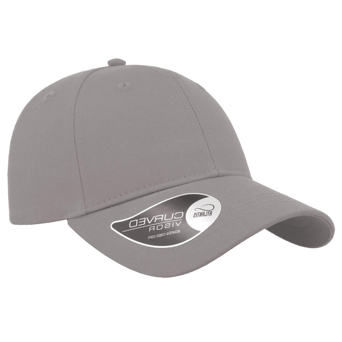 Light Grey - Front - Atlantis Unisex Adult Baseball Cap